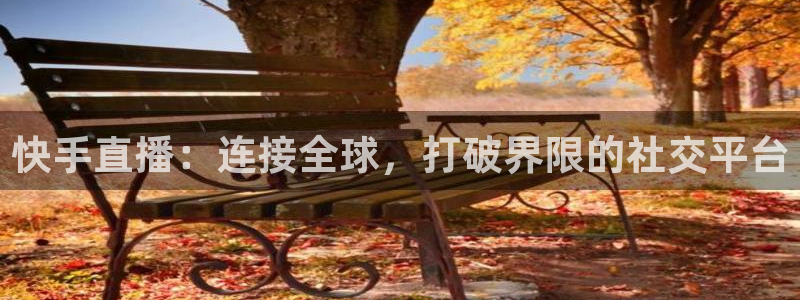 919直播看球app：快手直播：连接全球，打破界限的社交平台